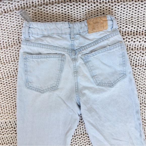 Zara Light Blue Denim Girl's Jeans Size 8 - Picture 5 of 8